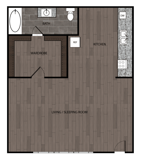 Floor Plans of Vue at Montrose in Glendale CA